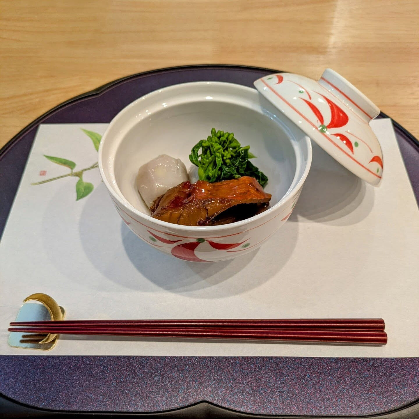 1月のコースの煮物です